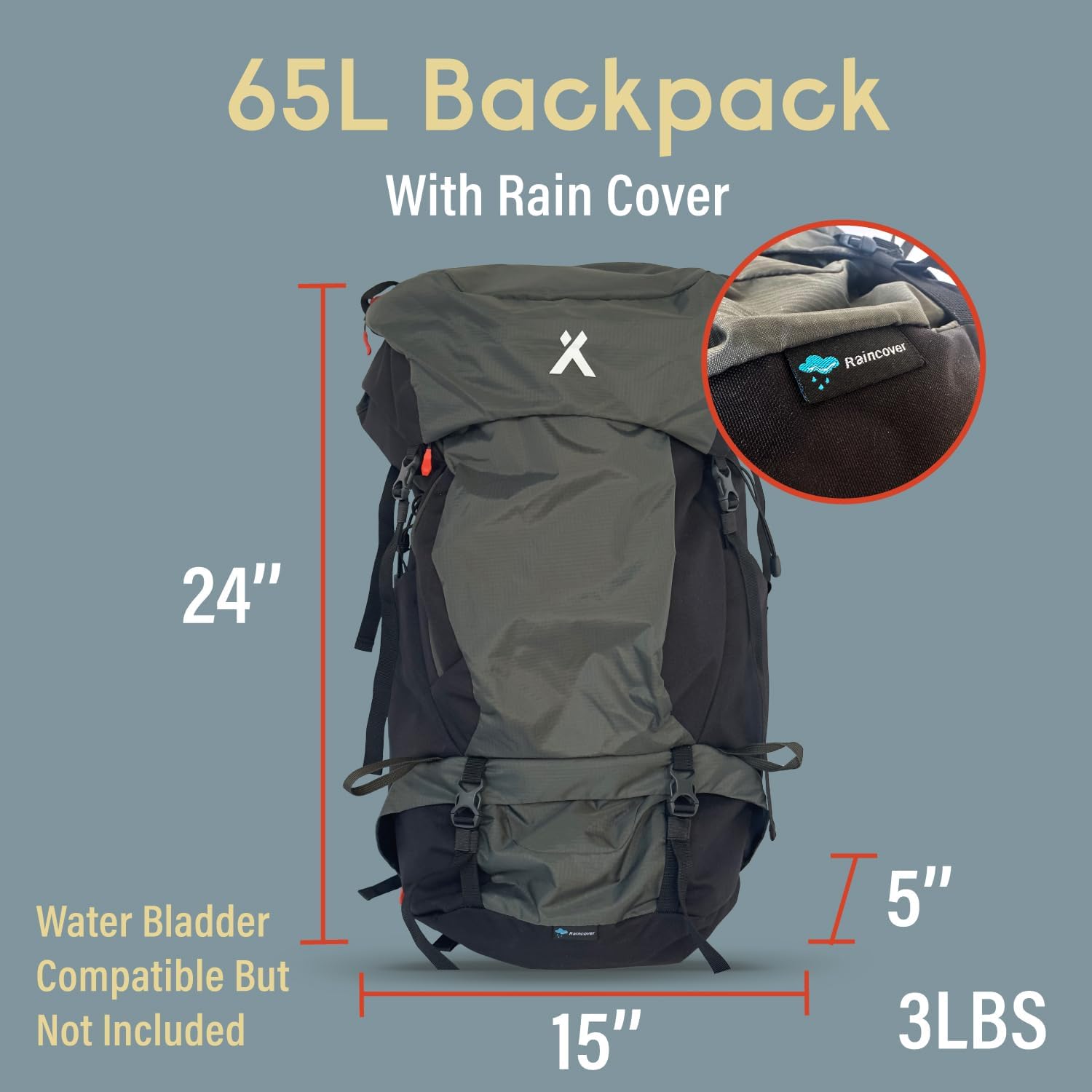 65L Hiking Backpack
